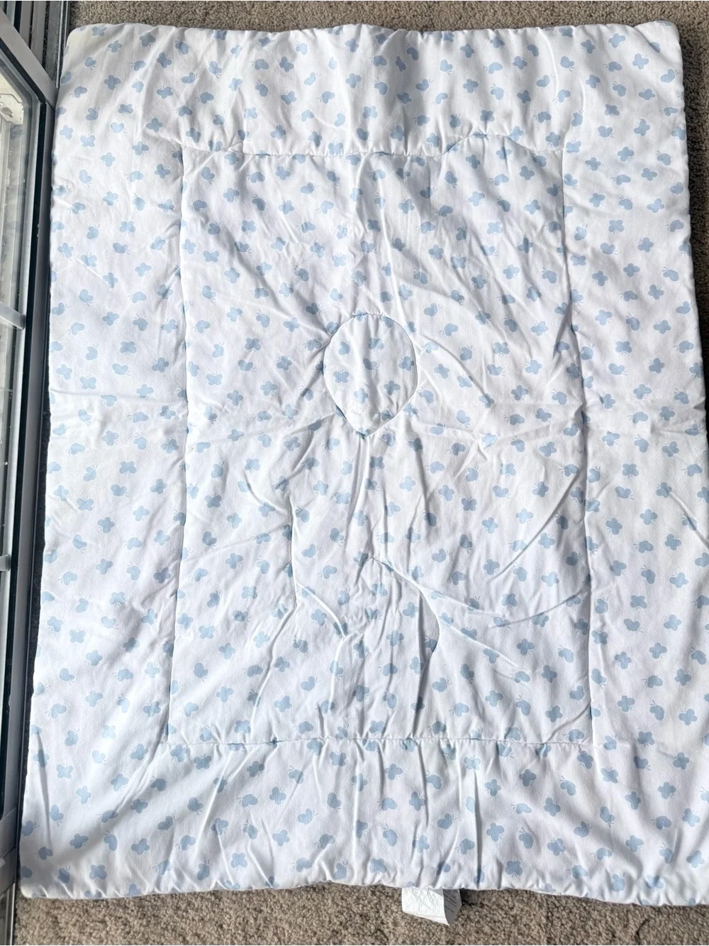 Vintage 90s Winnie The Pooh Baby Crib Bedding Quilt Blanket Disney